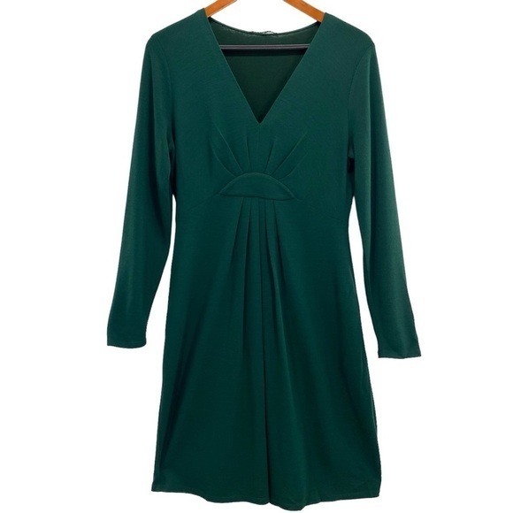 Elie Tahari Green Wool Blend Long Sleeve Knit Dress - Picture 1 of 9